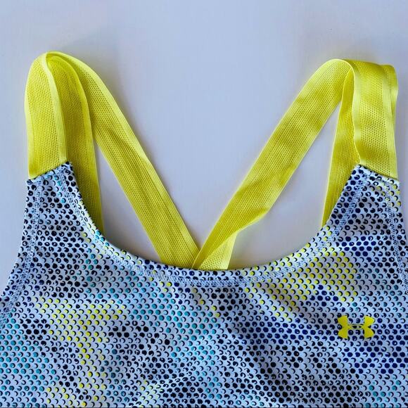 Under Armour | Multi Color Polka Dot Mesh Cross Strap Tank EUC M - Picture 7 of 9